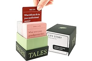 150 Life Story Interview Cards: Discover Hidden Family Tales Conversation Card Game