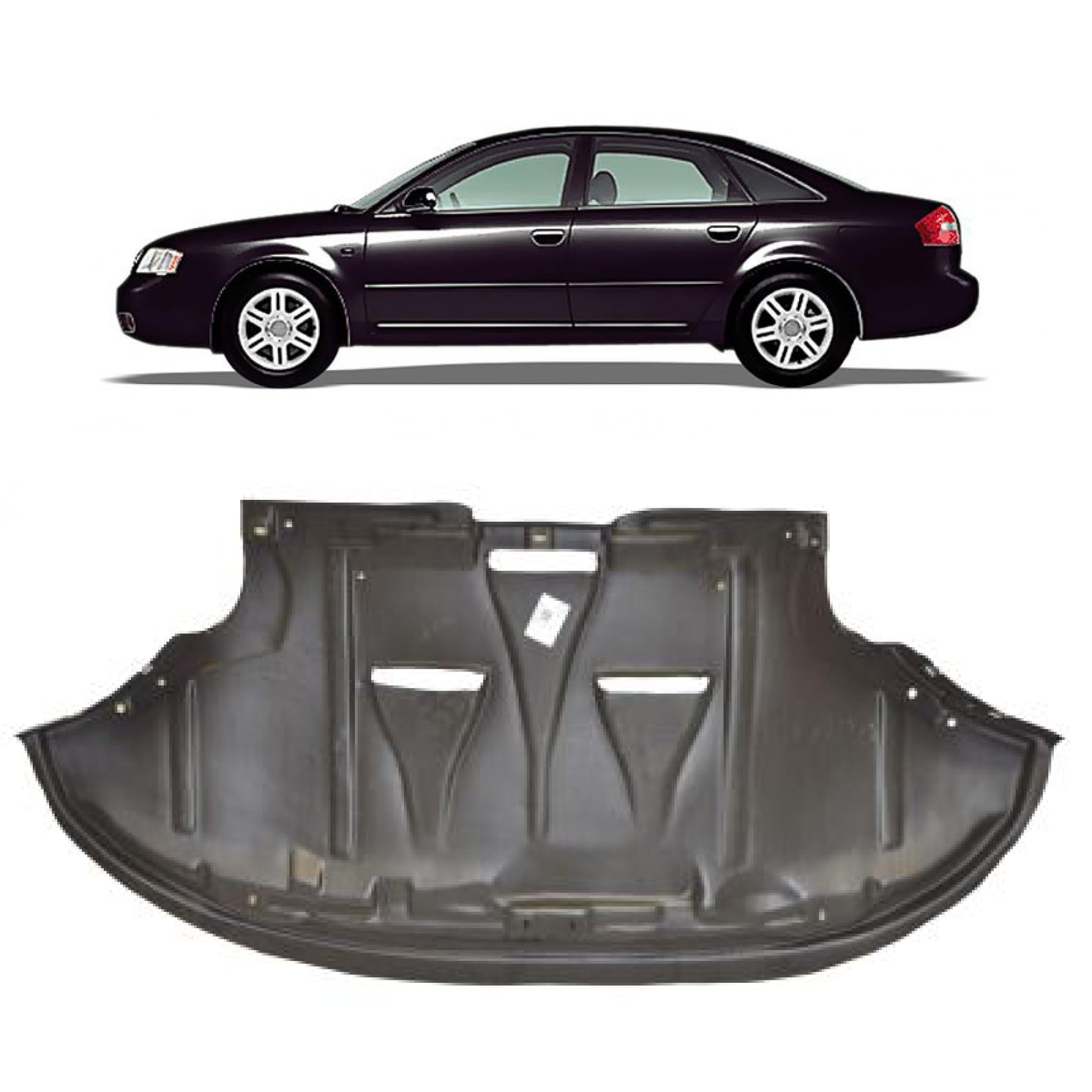 DM Autoteile 106030 Motor Unterfahrschutz Benzin kompatibel für Audi A6 C5 Vorfacelift ab 1997-05/2001