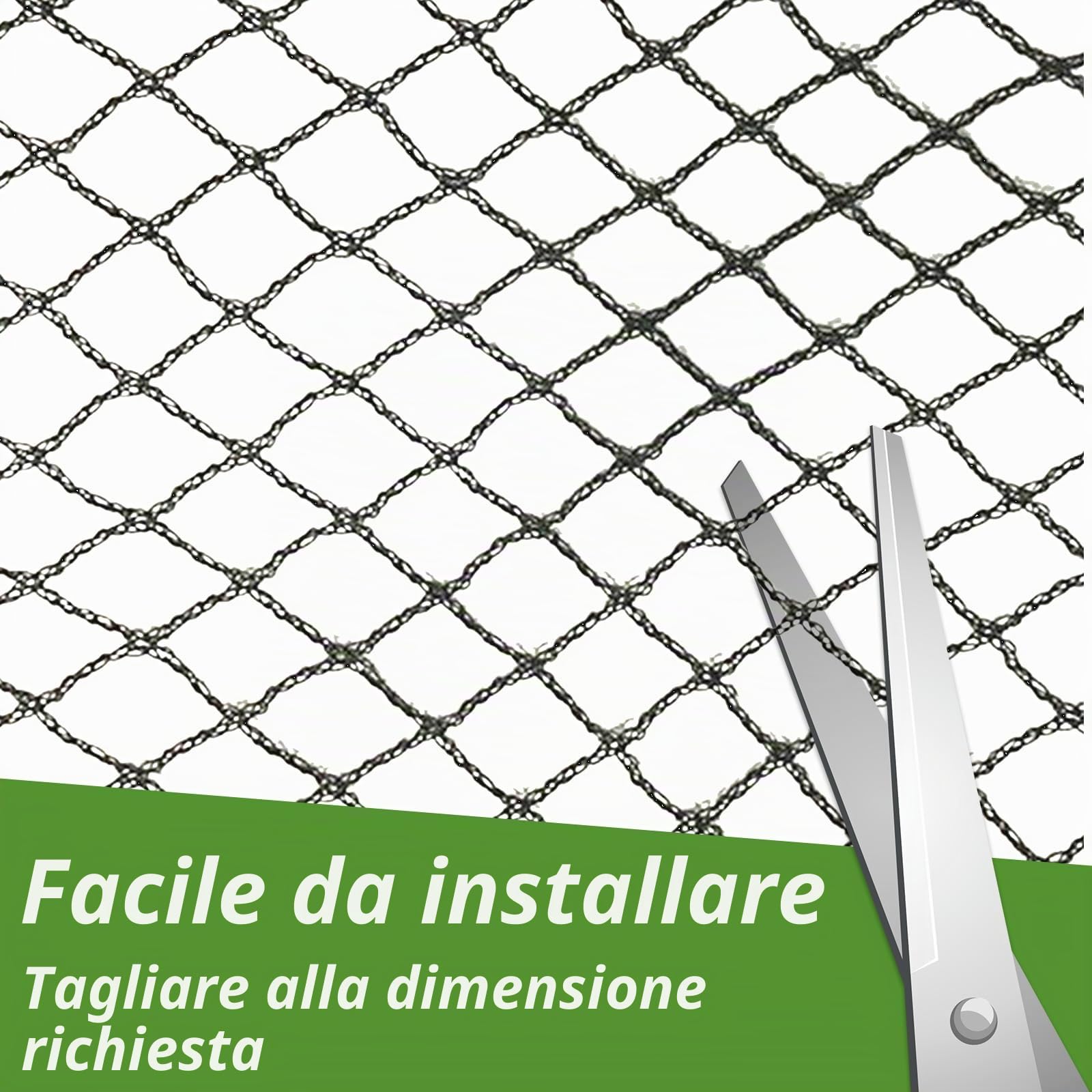 Rete Anti Uccelli Giardino - Maglia 1.5cm Protezione Piante Difesa Uccelli previene efficacemente i disturbi aviari ideale per giardinieri hobbisti coltivatori e balconisti (6 * 12M-15MM)