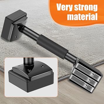 Carpet Stretcher, Zero Wrinkles Carpet Stretcher Knee Kicker, Universal Adjustable Carpets Fitting Tools Fit with Tilting Teeth, Comfortably Padded Kicker and Gripper for Domestic and Professio