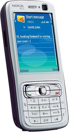 Nokia N73 Unlocked SmartPhone with 3.2 MP Camera, 3G, MP3/Video Player, MiniSD Slot--U.S. Version (Silver/Deep Plum)