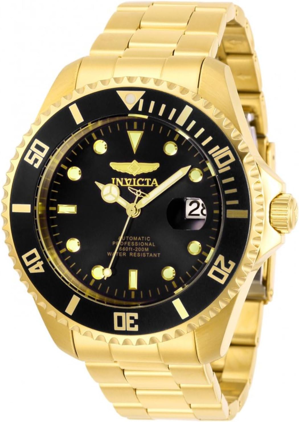 Pro Diver 28948 Men's Watch - Waterproof - Analogue - Automatic Movement - Stainless Steel with Black dial - 47mm