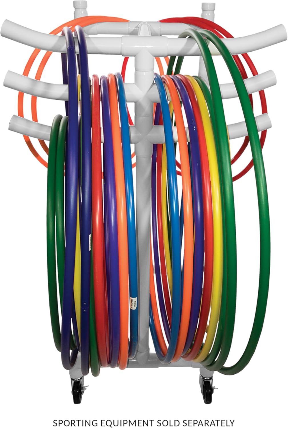 Champion Sports Heavy-Duty Plastic Hoop Cart