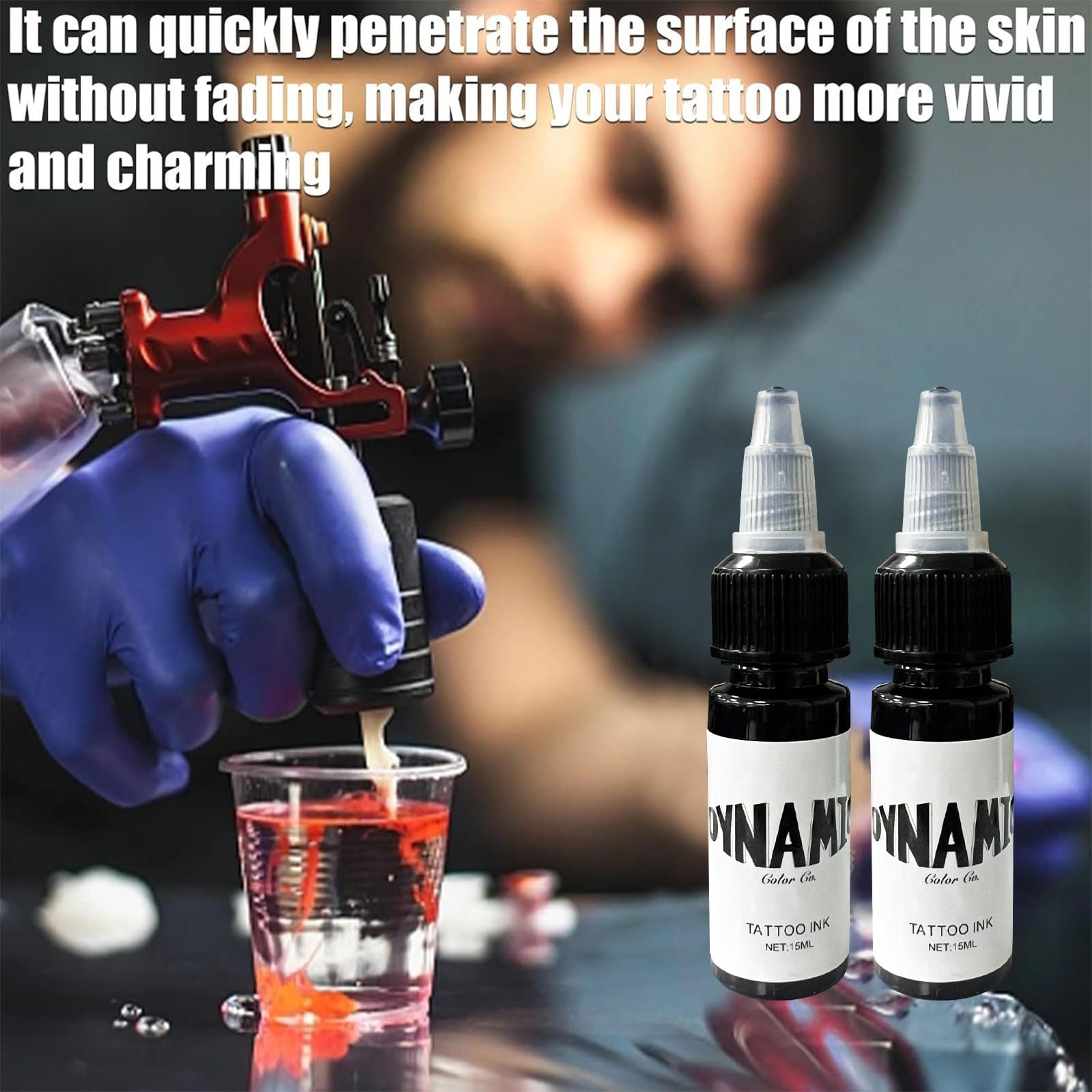 Rnigra Tattoo Ink Black 2PCS, Tattoo Practice Pigment, Dynamic Black Tattoo Ink - Image 3