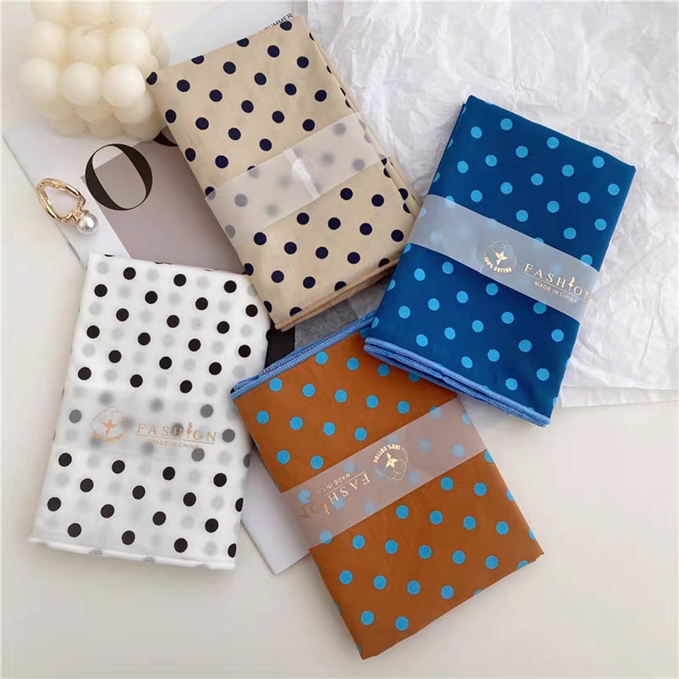 2 Pack 100% Cotton Bandana Headband, Head Wrap, Protective Coverage, Hair Neck Scarf for Men, Women 23 x 23 inch - Image 4