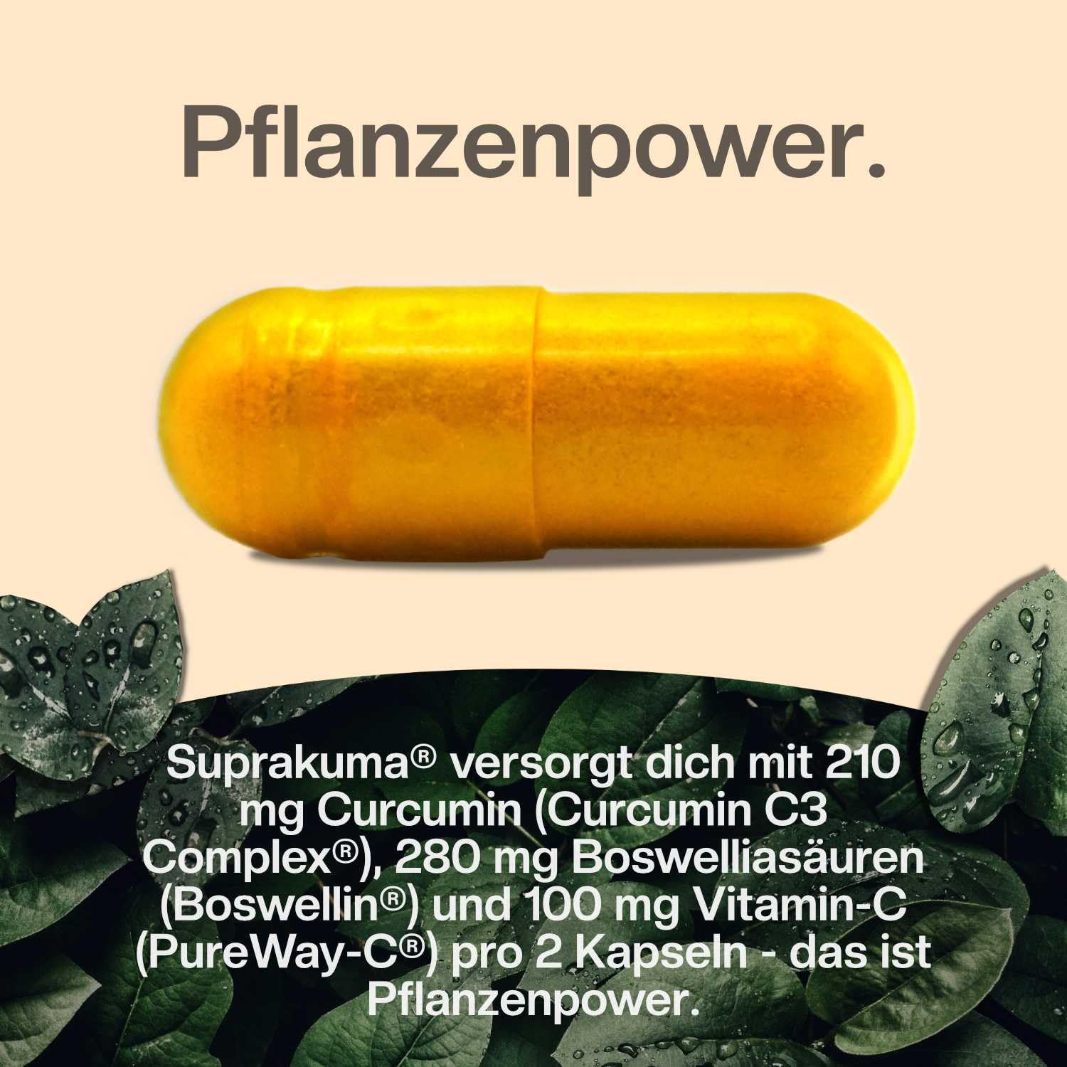 naturalie® - Suprakuma® - Kurkuma Weihrauch Kapseln | premium Markenrohstoffe im Komplex | unabhängig Laborgeprüft | erhöhte Bioverfügbarkeit | 120 Kapseln im Braunglas