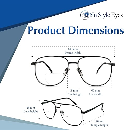 Miniatura 4 de In Style Eyes Just Chillin' Aviator - Gafas de lectura bifocales