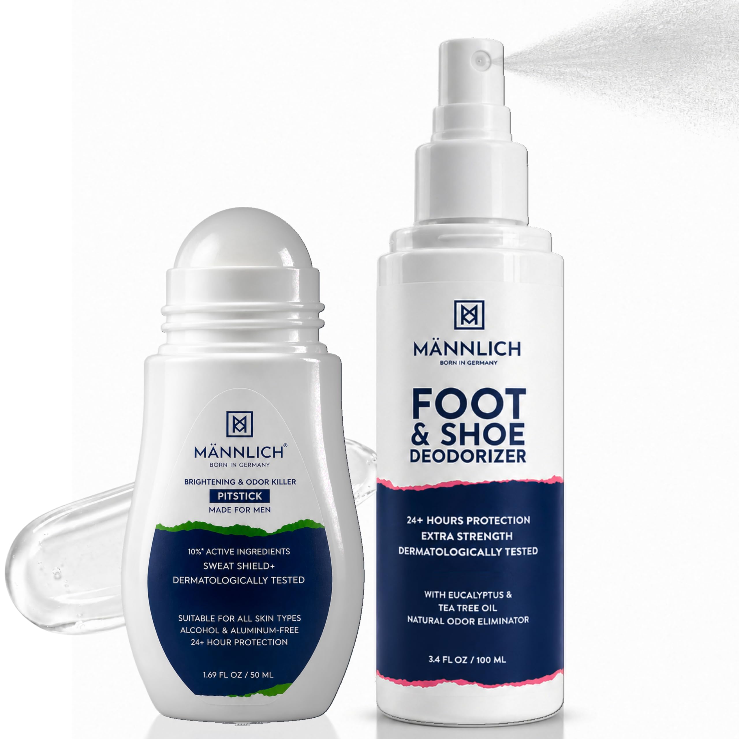 Odour Defense Duo | Underarm Roll-On + Foot Deodorizer Spray | Controls Sweat Odour & Keeps Feet Fresh-image-36
