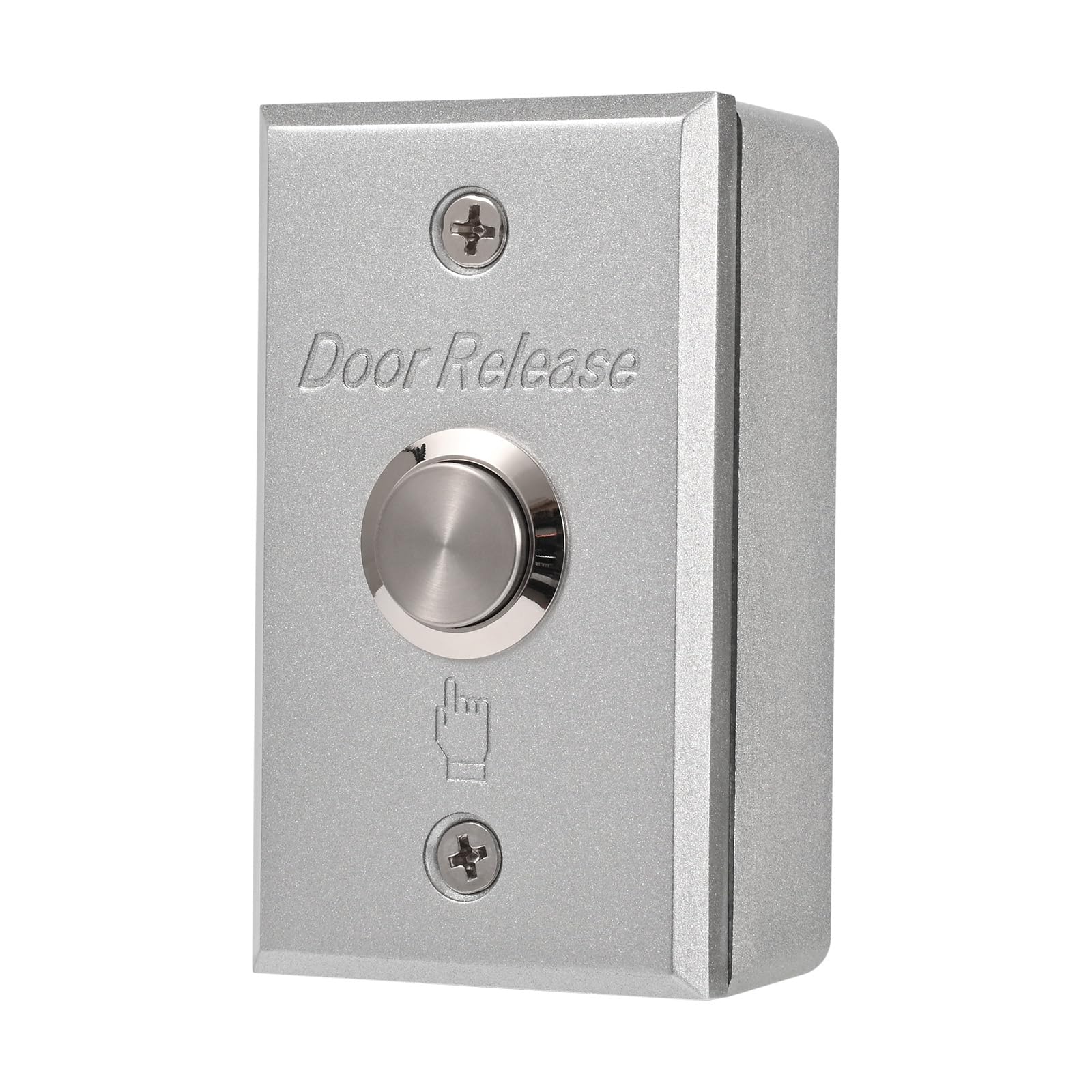 Bouton poussoir de sortie en alliage d'aluminium de 8 mm avec boîte - Interrupteur mécanique NO/NC pour systèmes de contrôle d'accès