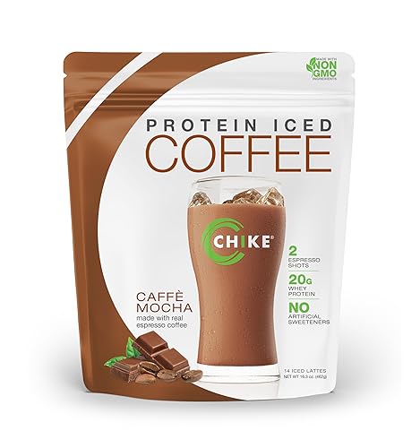 CHIKE Natural Caffe Mocha High Protein Iced Coffee, 20 G