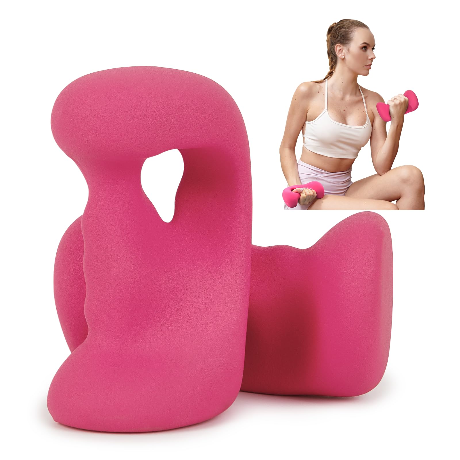 HXD-ERGO HXD-ERGO Ergonomic Dumbbells Weights Set-Hand Weights for Women at Home, Ear Dumbbells Weights for Pilates, Yoga, Jogging,StrengthTraining