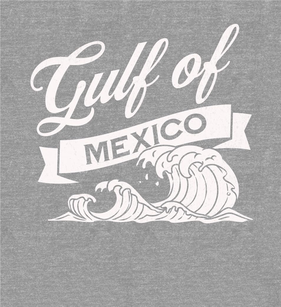 Gulf of Mexico Black and White Wave Youth Heather Gray Jogger Pants-Large