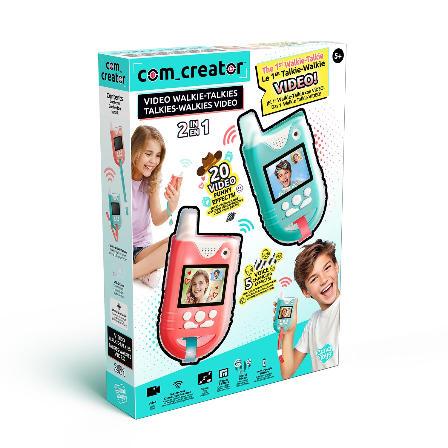 Video Walkie Talkies, Black - Image 2
