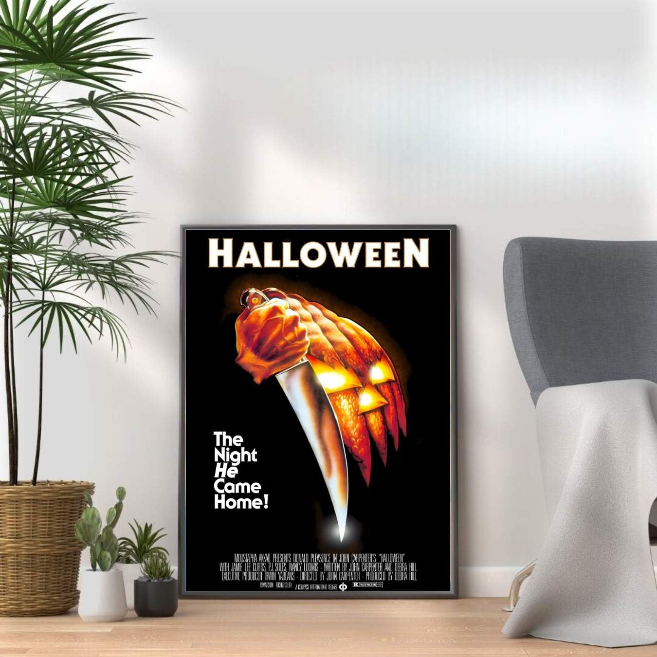 Halloween, Horror Movie Print, Scary Thriller Film Poster, A4 and A3 Size Frame Options Available,Great Home, Pub, Café, Bar Wall Art Print, House gift for horror lovers (A4 Print Only)