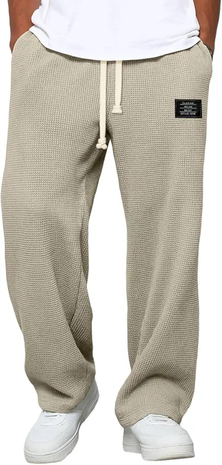 Morbuy Trousers Drawstring Lightweight Casual