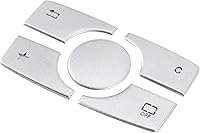 Vista 8 de Fydun Cubierta de botón multimedia Moldura de aleación de aluminio Pegatinas de botón de control multimedia Perilla para -Benz ML GL Clase 2015-2019