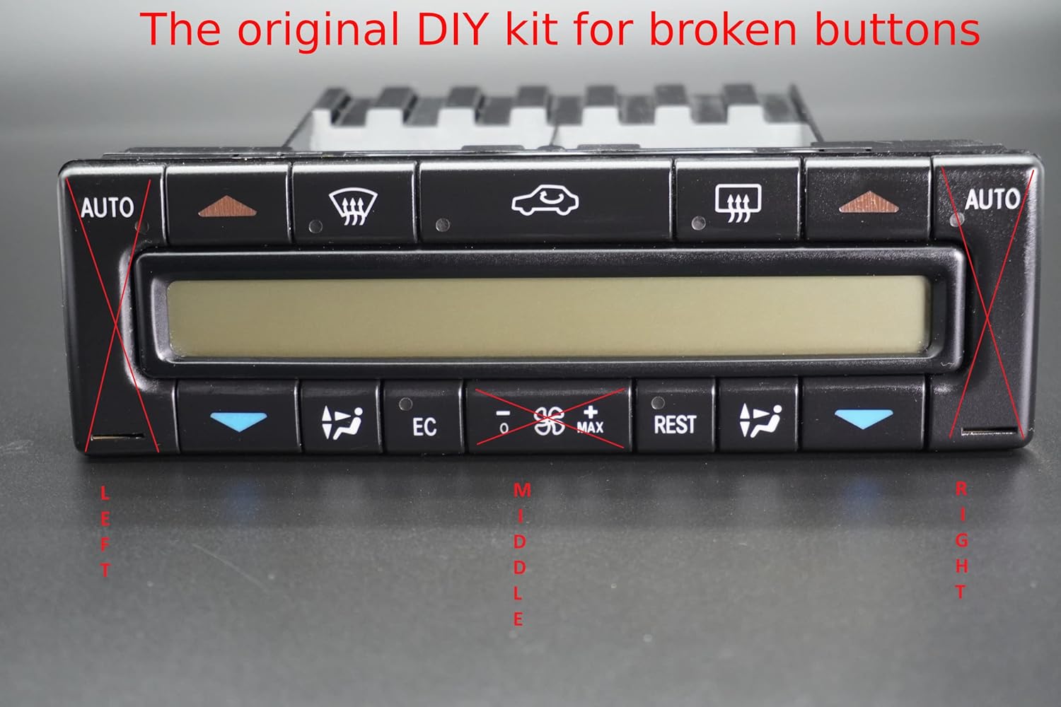 Mercedes CLK AC Fan Button – Climate Control Button Replacement for CLK320 CLK430 CLK55 (1998–2002) Aftermarket Replacement