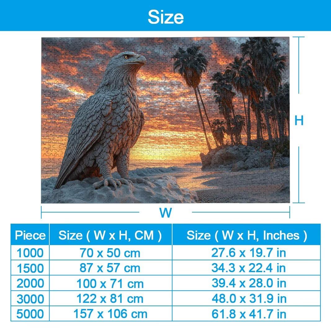 Puzzle Aquila, Puzzle 1000 Pezzi per Adulti, Regalo Donna/Uomo -2499