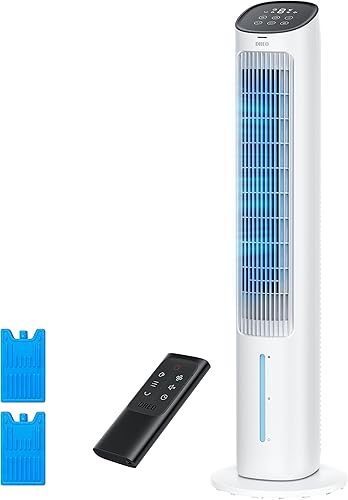 Dreo Ventilador de aire acondicionado portátil, ventiladores de pie de 40 pulgadas que soplan aire frío, aire acondicionado portátil, enfriador de