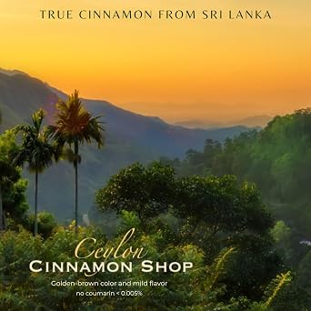 Organic Ceylon Cinnamon Powder, USDA Certified Spice - 8 ounces | Premium Grade True Cinnamon, Sri Lankan Variety, Cinnamomum Verum, All-Natural, Non-GMO, Gluten Free, Made in the USA (GMP)