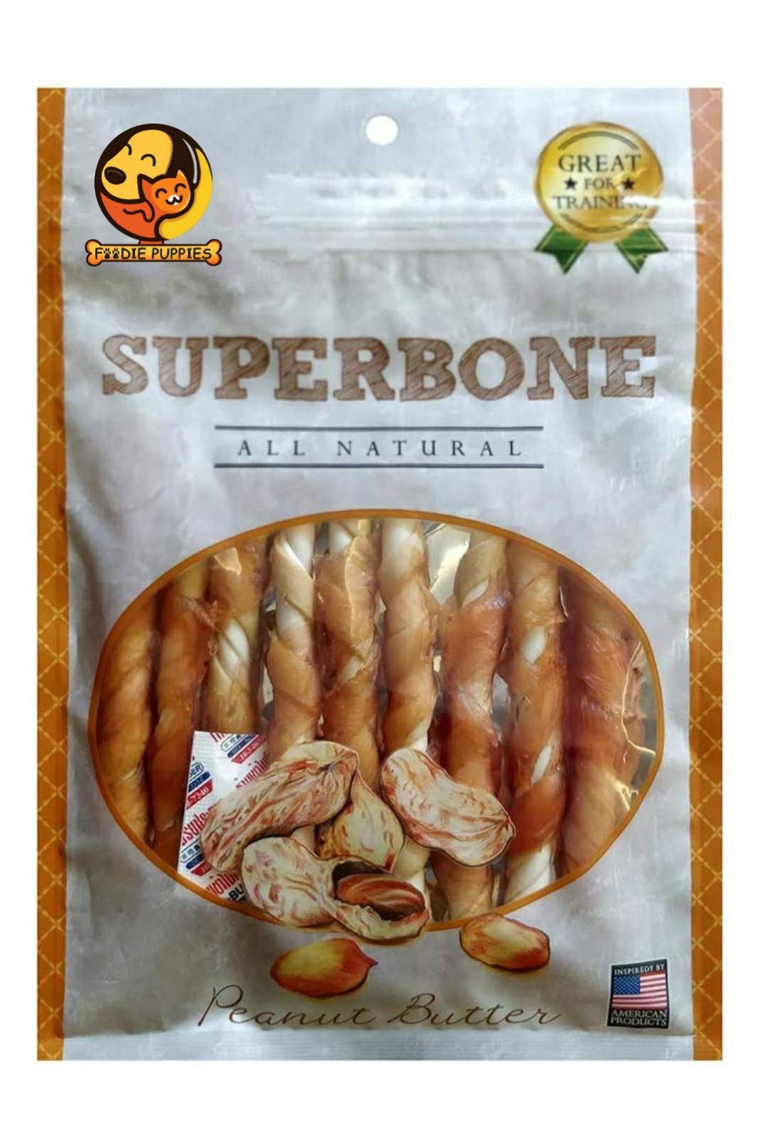 Foodie Puppies Superbone All Natural Chicken Sticks Dog Treat, 9 in 1 (Peanut Butter - Pack of 1) | Healthy Treat Suitable for All Types of Breeds of Dogs (B08QZ4DLBJ) Amazon Price History, Amazon Price Tracker