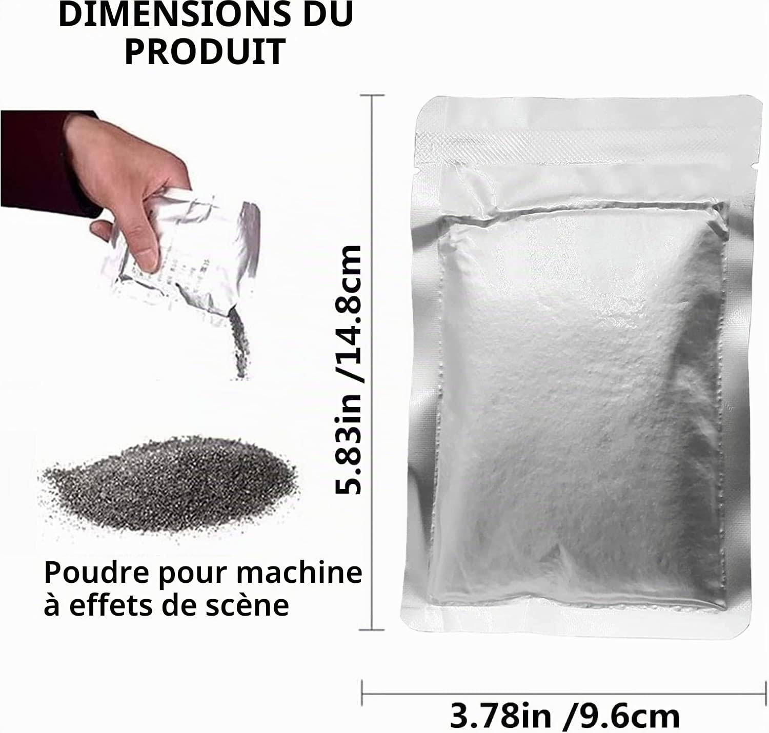 UKing Poudre de titane, 2 per spark étincelles froides granulés pour machine à spark scènes effet spécial machine, 200G (intérieur)