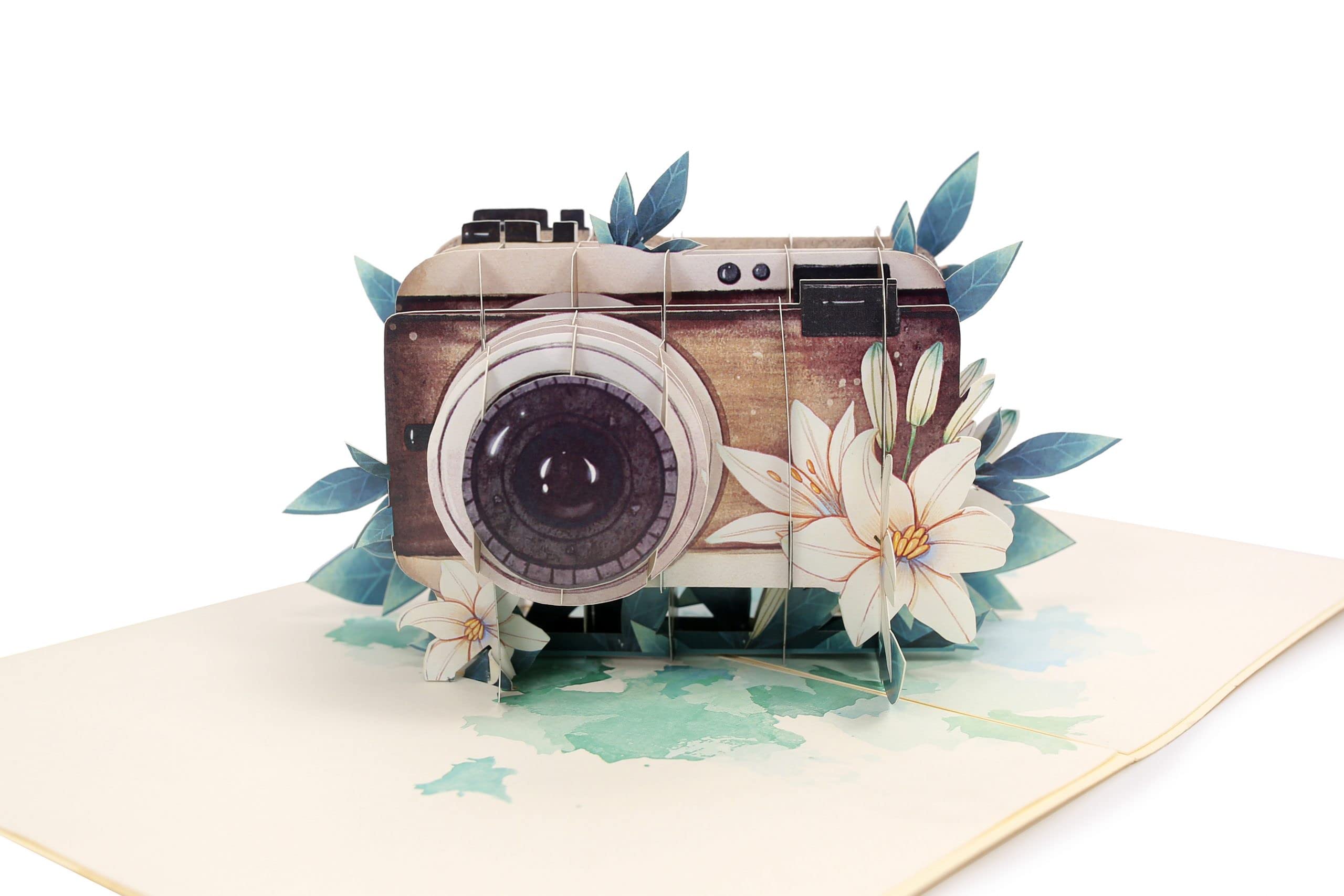 Camera 3D Pop Up Greetng Card, Photographer - Etsy