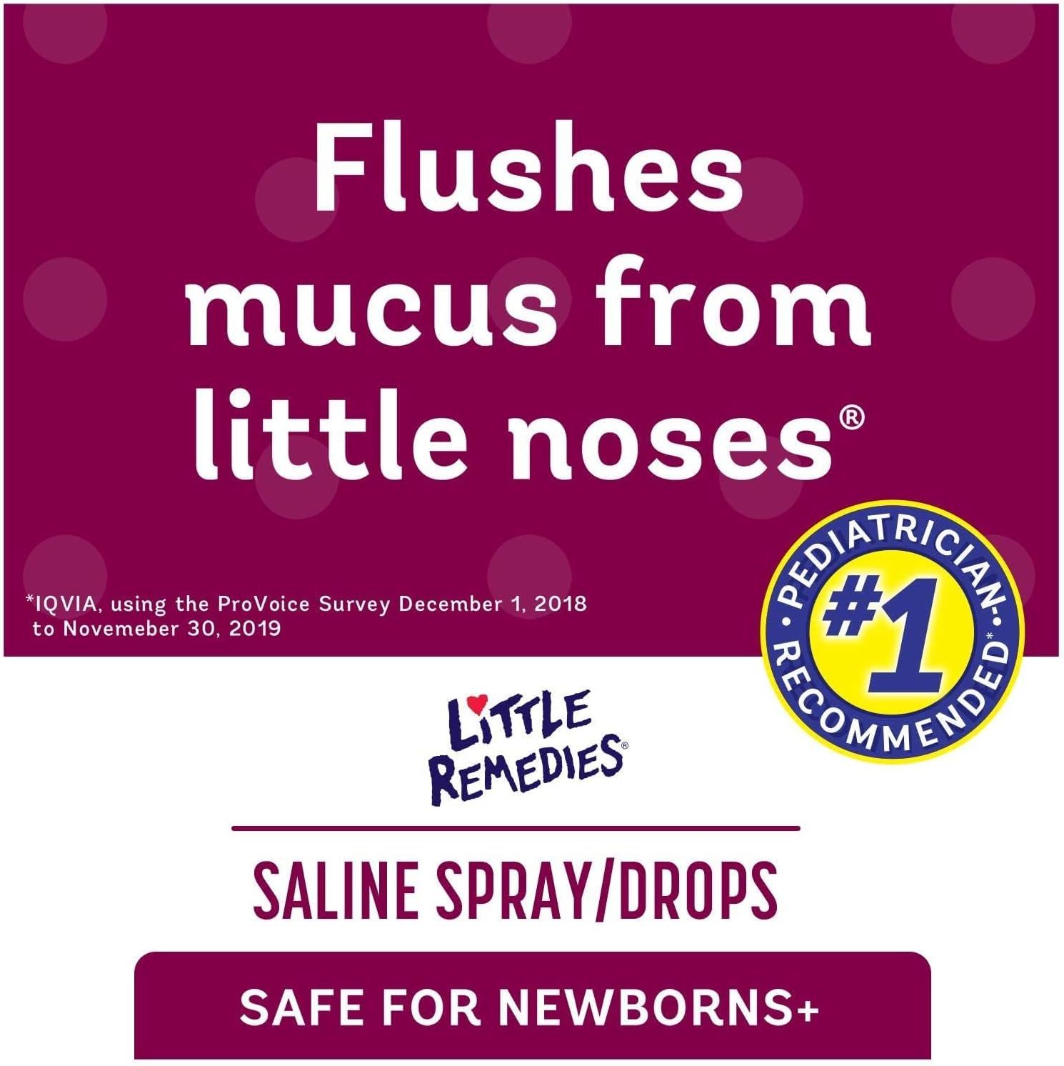 Little Remedies Saline Spray and Drops | Safe for Newborns | 1 Fl Oz (Pack of 6) : Health & Household