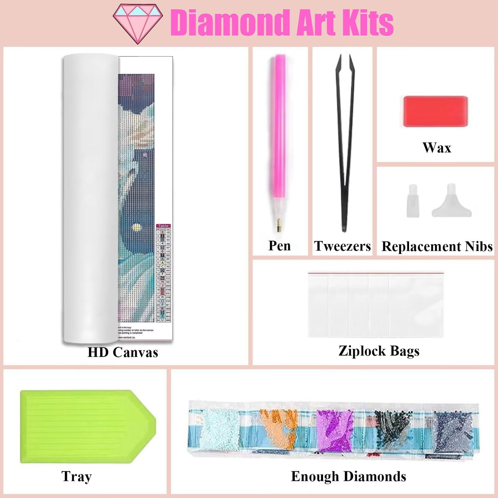 Amazon.com: Diamond Art Kits for Adults, 31x47 in (80x120 cm) 5D