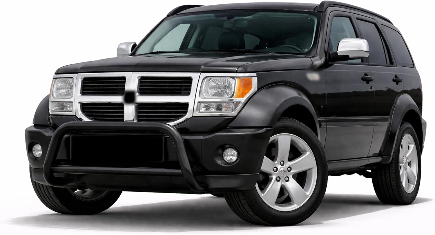 Black Horse A Bar No skid plate Black Compatible with 2007-2011 Dodge Nitro|2002-2007 Jeep Liberty-BB071103A