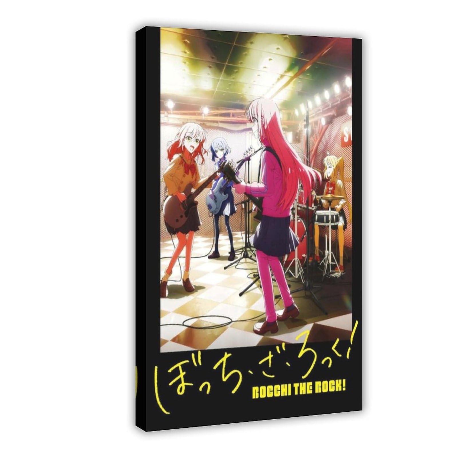 Bocchi The Rock Japanese Four-panel Manga Serie Cover Art Deco Poster Canvas Poster Bedroom Decor Landscape Office Room Decor Gift 08x12inch(20x30cm)