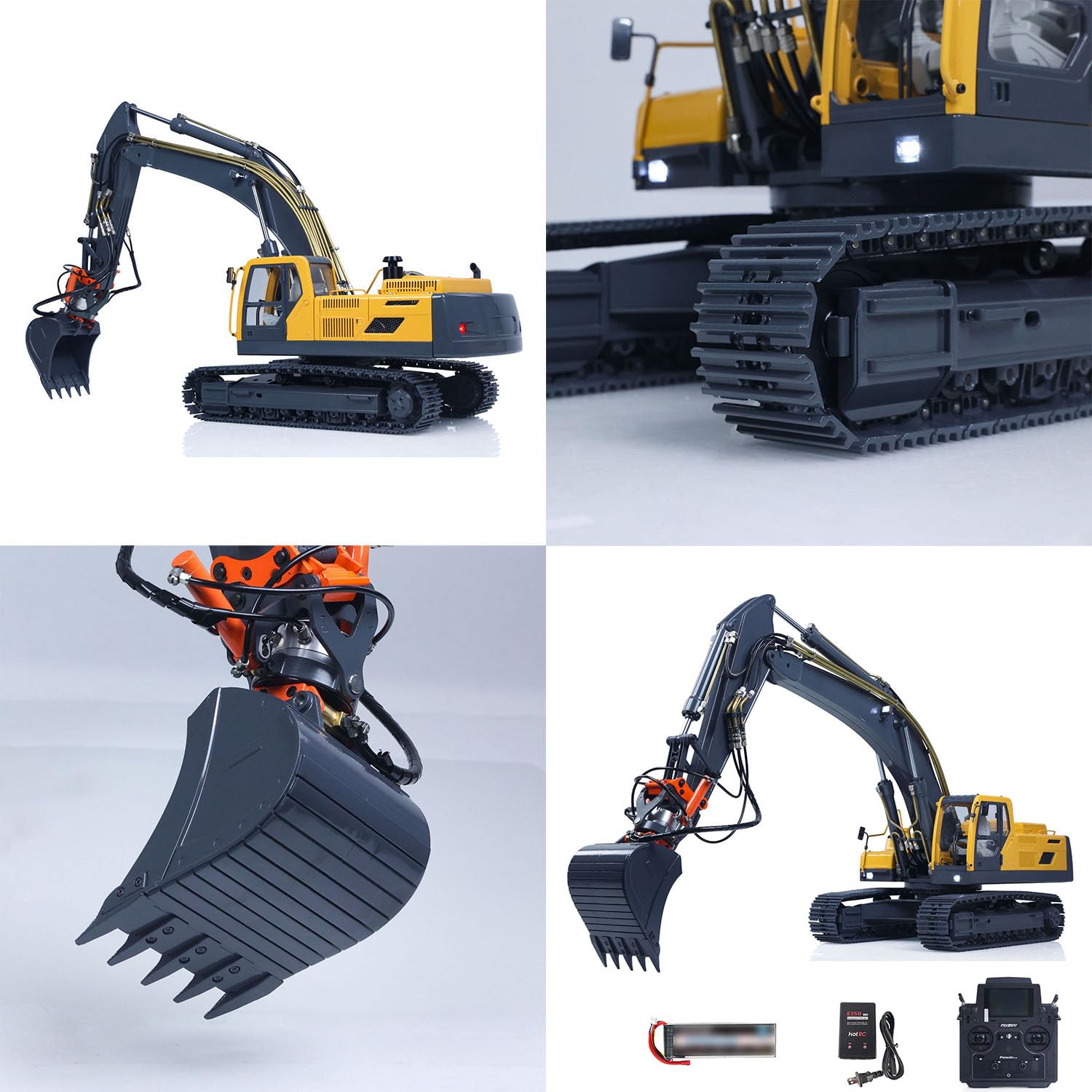 Excavadora hidráulica EC360 RC 1/14 JDM 106 V2 RTR Upgrade Excavadora teledirigida