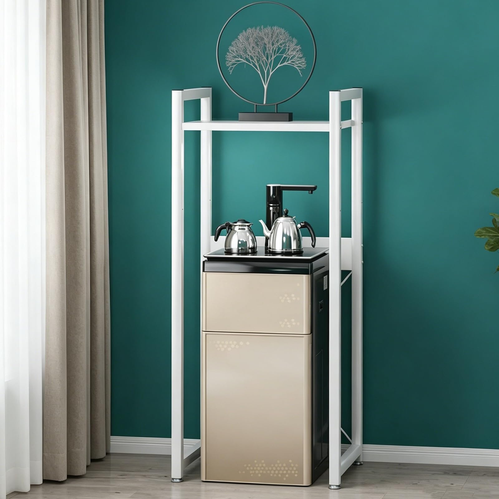 Organiseur à plusieurs niveaux pour robot aspirateur et station de café gain de place