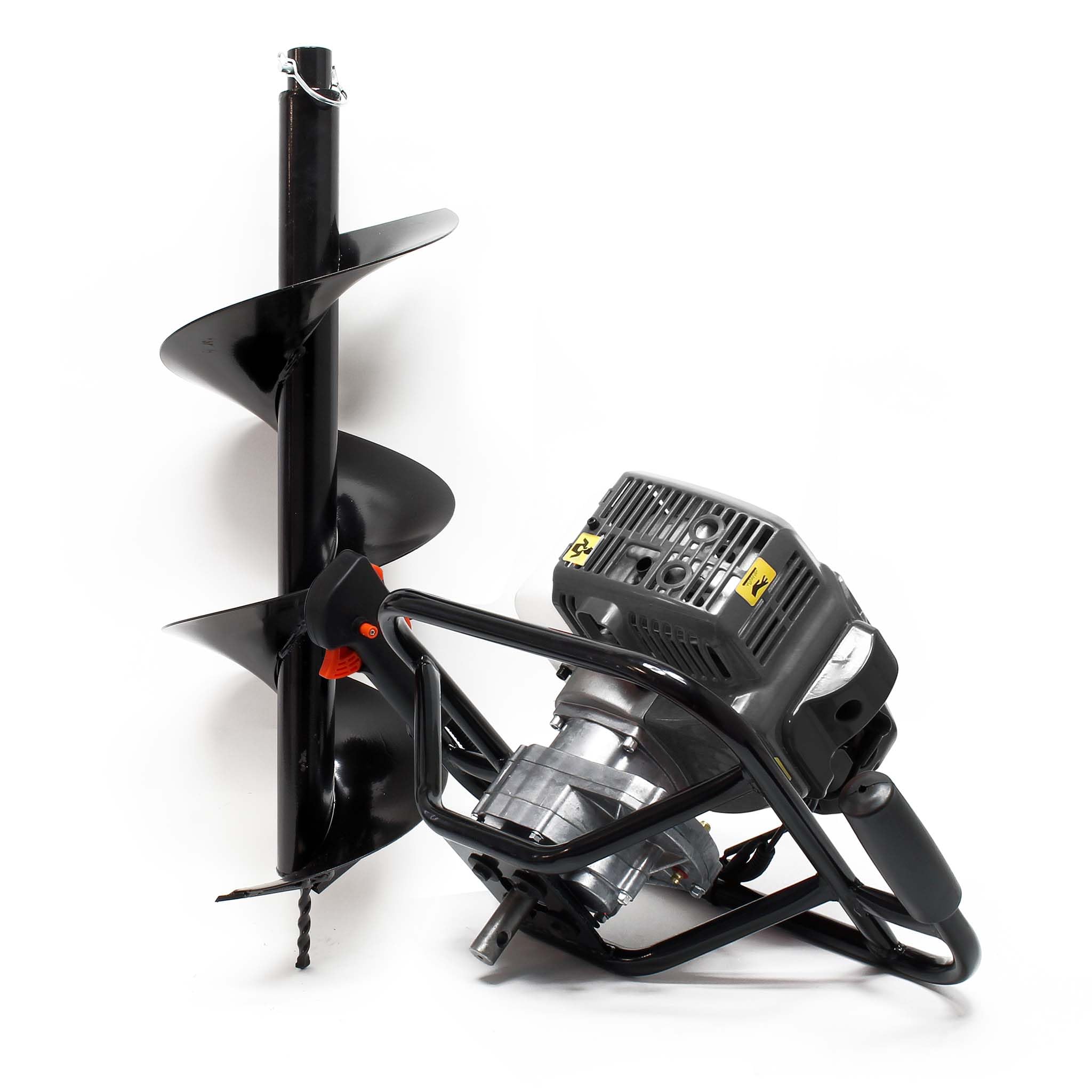 Set de taladro de tierra ahoyador de 1,9CV 1,4kW 52ccm con broca 250 mm Jardín Cierres Forestal