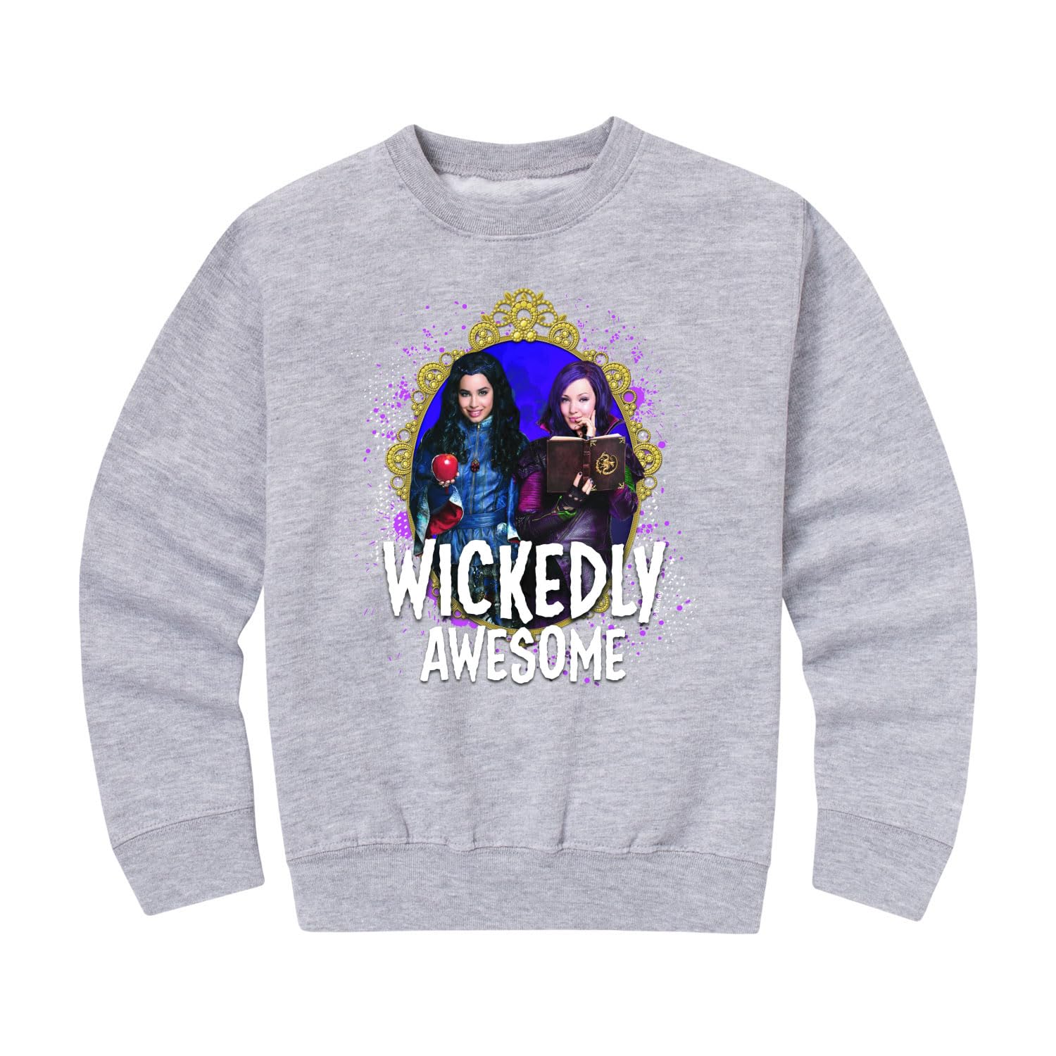 Disney Descendants - Wickedly Awesome - Toddler and Youth Crewneck Fleece Sweatshirt