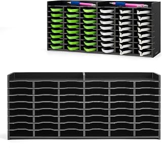 Krafetto 48 Grids Diamond Painting Tray Storage Holder Drill Pen & Multi-Boat Tray Organizer Rack Art Diamond Painting Accessories Kits, for Small Size Trays, Black