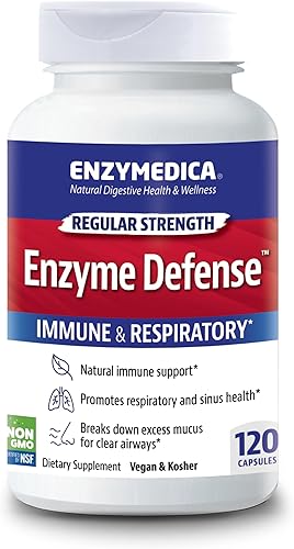 ENZYMEDICA Cápsulas de defensa enzimática, 120 unidades