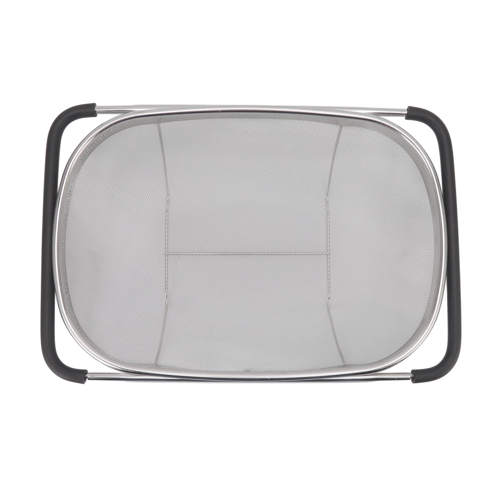 Srliya Colador Telescópico de Acero Inoxidable sobre el Fregadero, Colador de Malla Fina Duradero, Herramienta para Colar y Enjuagar Pasta, Verduras y Frutas en la Cocina