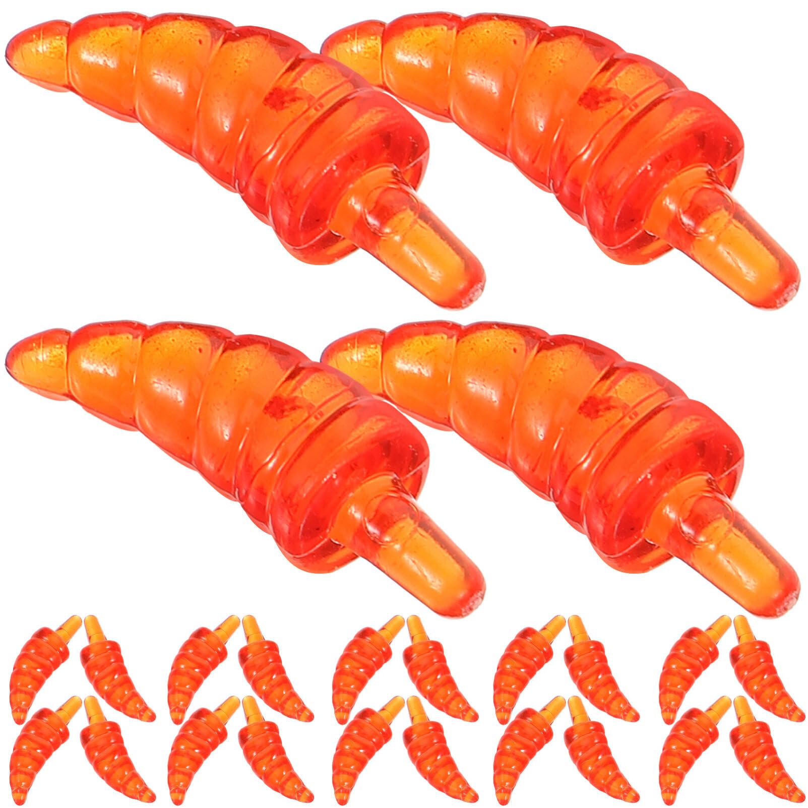 Uonlytech 200pcs Xmas Snowman Nose DIY Supplies Christmas Snowman Accessories for Crafts for Family Fun and Winter Holiday Decor