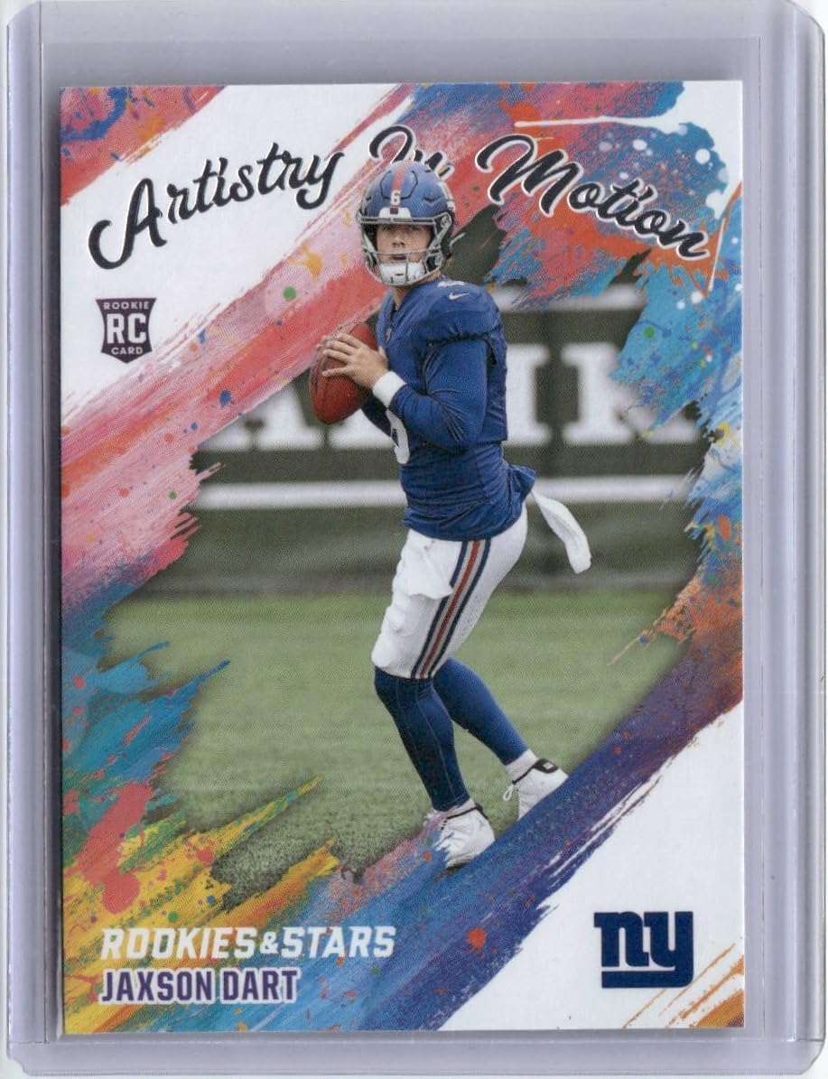 2025 Panini Rookies & Stars #16 Jaxson Dart Artistry in Motion Rookie RC Football Card