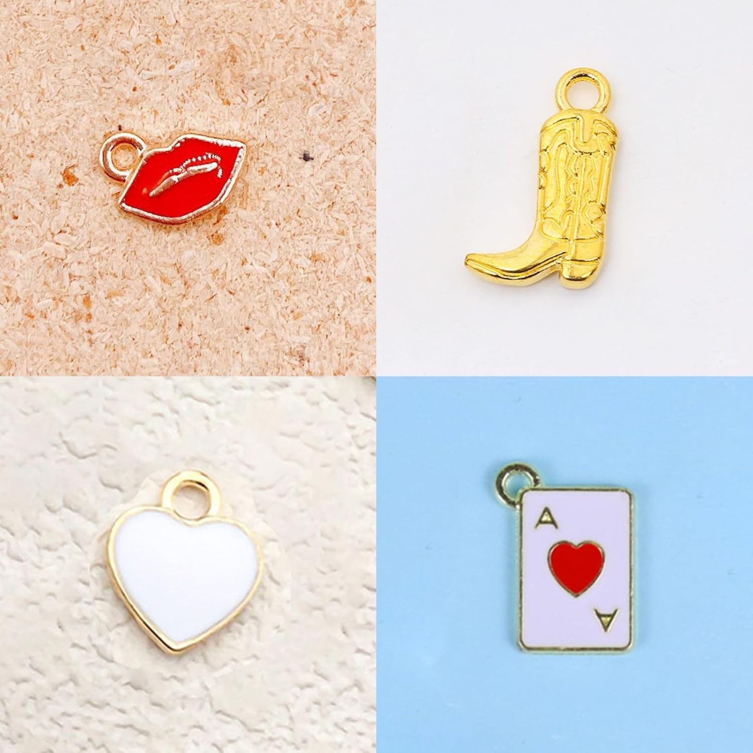 Initial Charm Necklace for Women Beach Letter A-Z Choker Necklace Gold Charms Pendant Western Cowgirl Cherry Heart Fruit Personalized Name Necklace for Her Trendy Stuff - Image 3