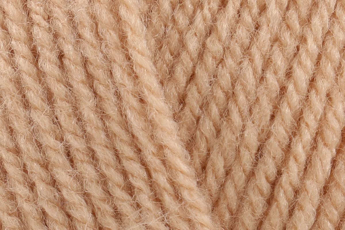 Sirdar Hayfield Bonus DK Crochet Yarn, 100% Acrylic Double Knitting Wool for Jumpers Toys Sweaters - 100g Balls - Champagne (598) - Pack of 3