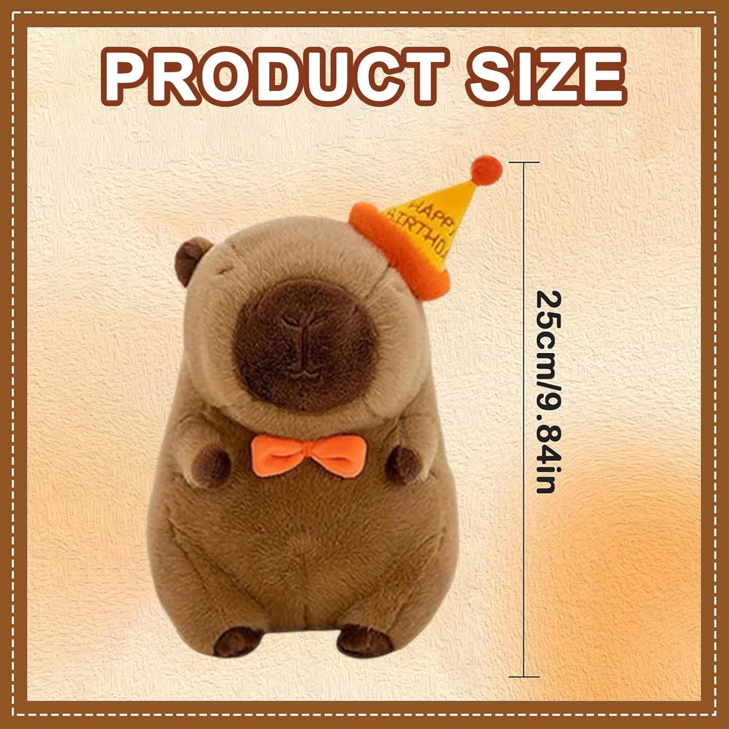 JISRKP Capybara Teddy, Capybara Plush Toy Gift, Soft Stuffed Animal for Bedtime and Reading Cute Sofa Decoration and Travel Companion - Image 2