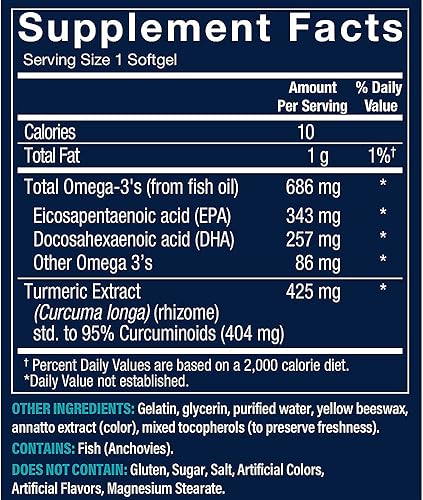 Miniatura 2 de Omega-3 con Cúrcuma - EPADHA 600 MG con Cúrcuma 424 MG (60 Cápsulas Blandas)