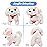 Hopearl Walking Point Dog Interactive Electronic Pet Plush Toy Puppy Woof and Moving Animated Nodding Head Gifts for Toddlers Birthday, Pink, 7\'\'