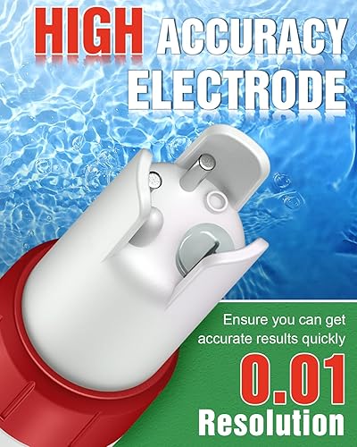 Miniatura 3 de Medidor de pH 4 en 1, medidor de pH para agua, probador digital de pH 0.01 de alta precisión con rango de medición de pH 0-14, temperatura de pH TDS