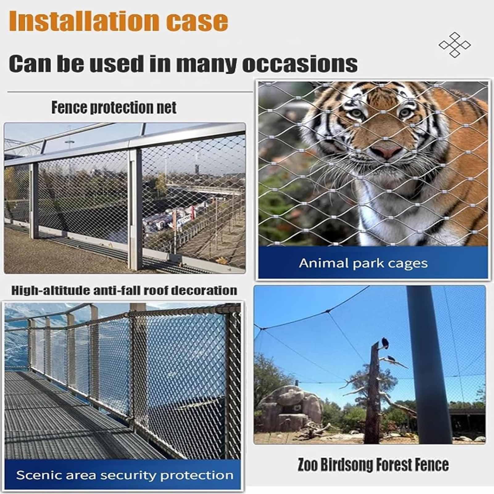 Rete di sicurezza espandibile da balcone per animali domestici, 1,2 x 18 m, 6 cm, resistente, per esterni, facile installazione, resistente alle intemperie, ideale per cani e gatti