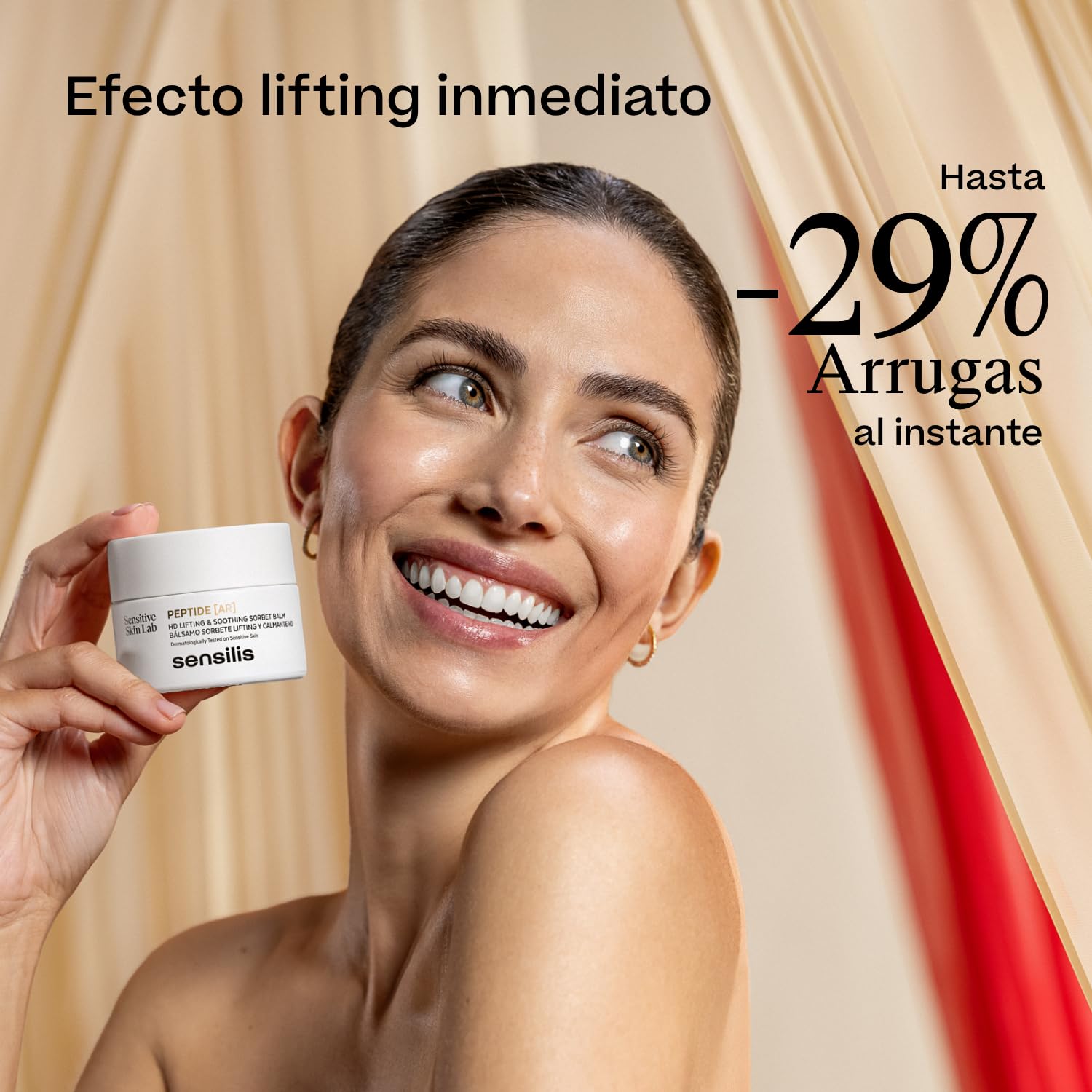 Sensilis - Peptide AR, con Ácido Hialurónico, Sales Orgánicas y Péptidos de Alta Definición, Hidrata, Calma y Repara, Apto para Pieles Normales o Secas - 50 ml