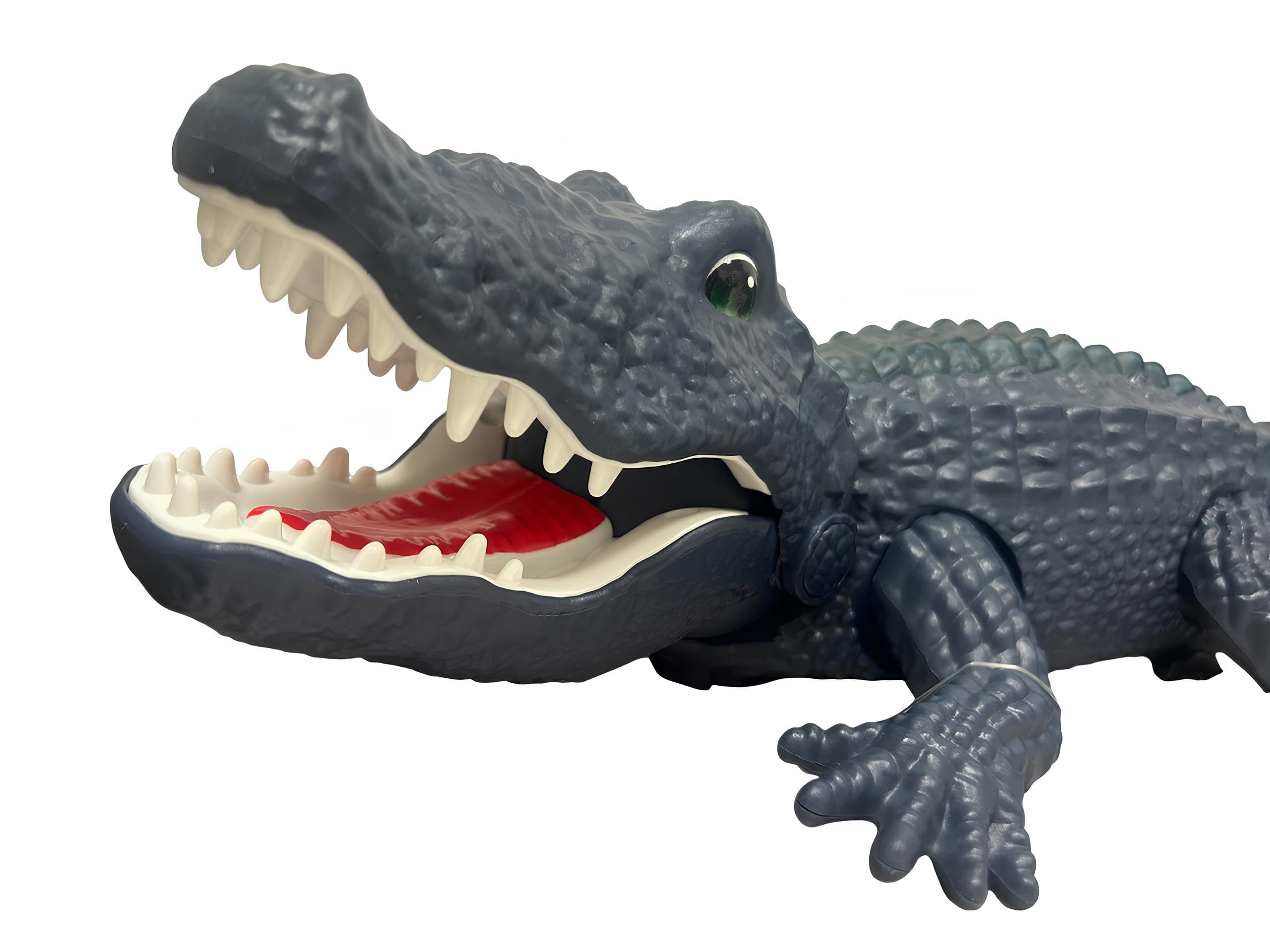 Pilot zdalnego sterowania krokodyl duży 38 cm gigantyczny aligator z muzyką światła realistyczny dźwięk chodzenie obraca głowę poruszaj ogonem światła LED wielokolorowe dinozaur krokodyl zabawka RC