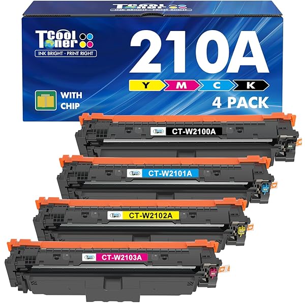 210A Toner Cartridges 4 Pack 210X 4301fdw Compatible for HP 210A 210 Toner Cartridges Replacement for HP Color Laserjet Pro MFP 4301fdn Pro 4201dw 4201dn W2100X W2100A Series Printer Ink (with Chip)